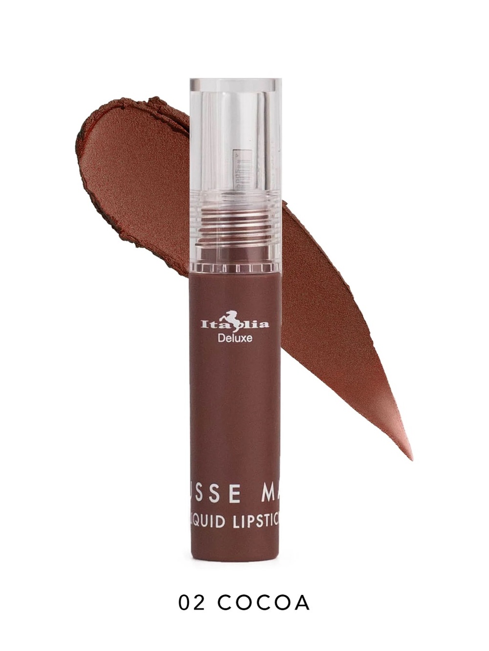 Italia Deluxe Mousse Matte Liquid Lipstick - 02 Cocoa, NEW